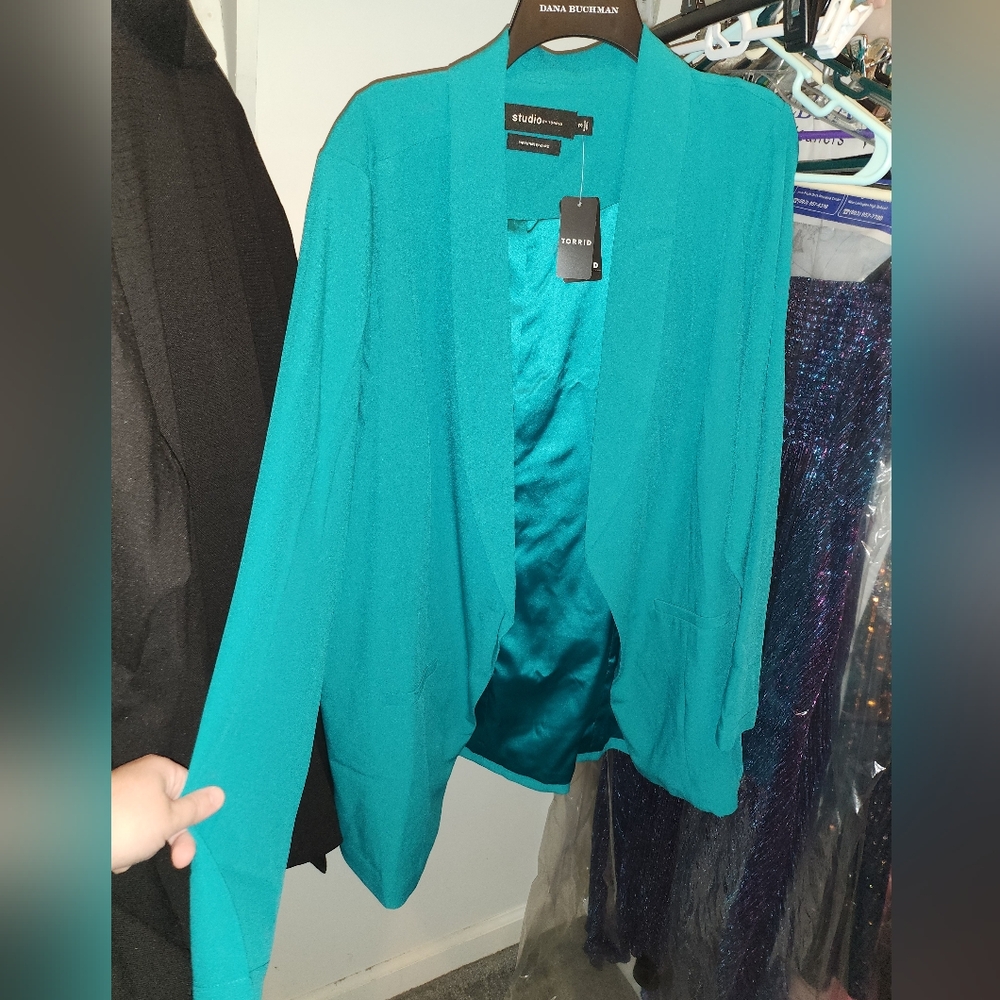 Torrid Crepe Shawl-collar Blazer
